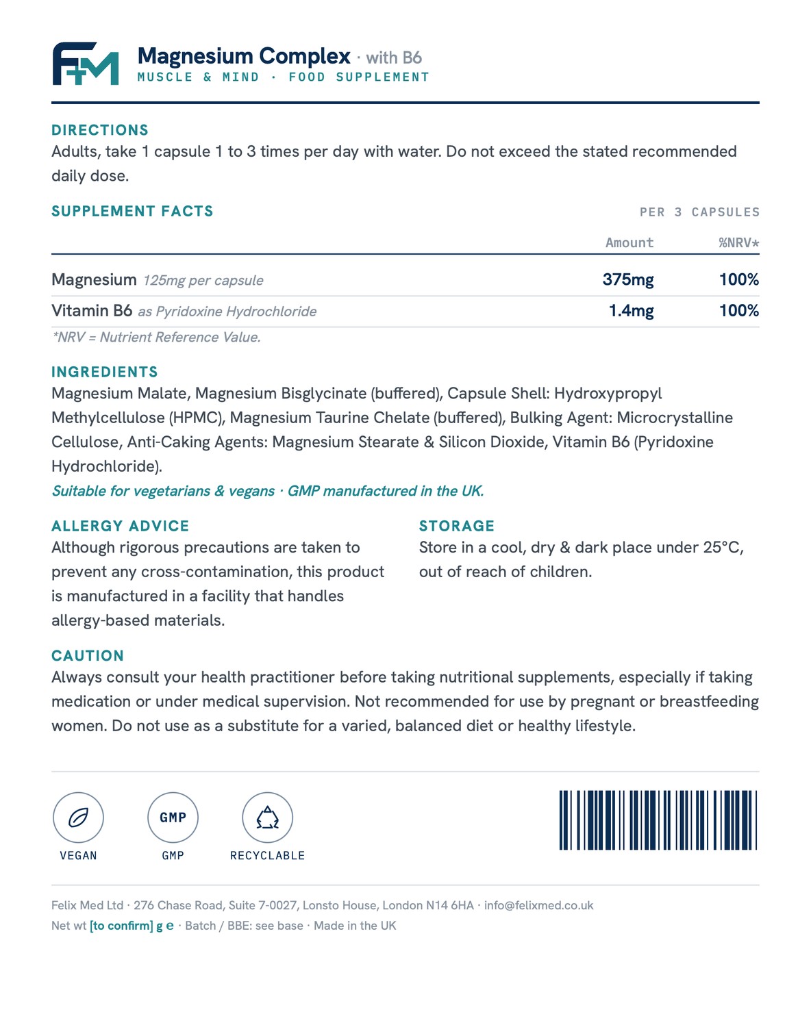 magnesium complex 120 capsules magnesium complex 120 capsules