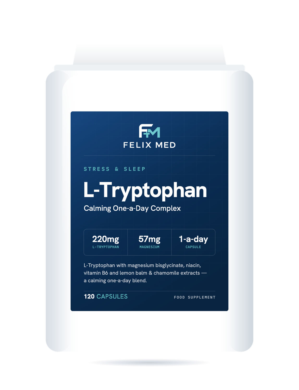 l tryptophan complex for stress & sleep 120 capsules l tryptophan complex for stress & sleep 120 capsules