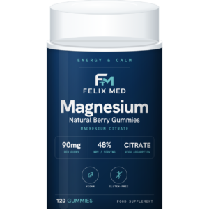 magnesium 120 natural berry flavour gummies