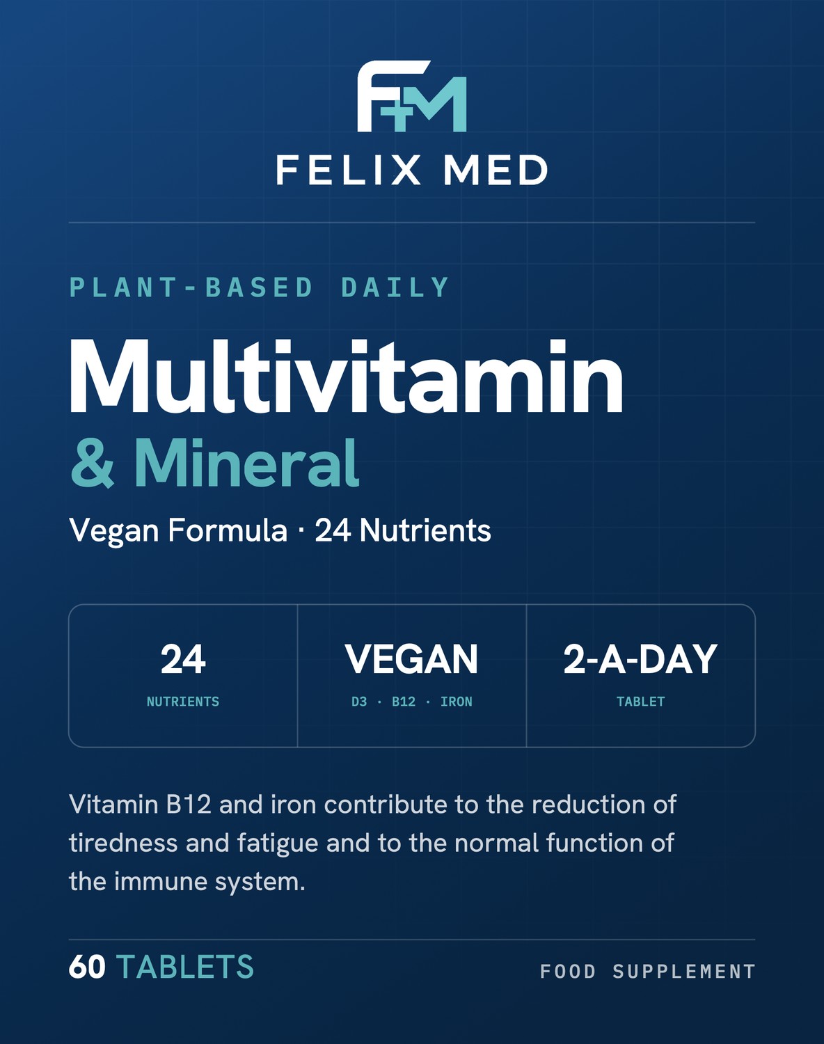 vegan multivitamin & mineral supplement 60 tablets vegan multivitamin & mineral supplement 60 tablets
