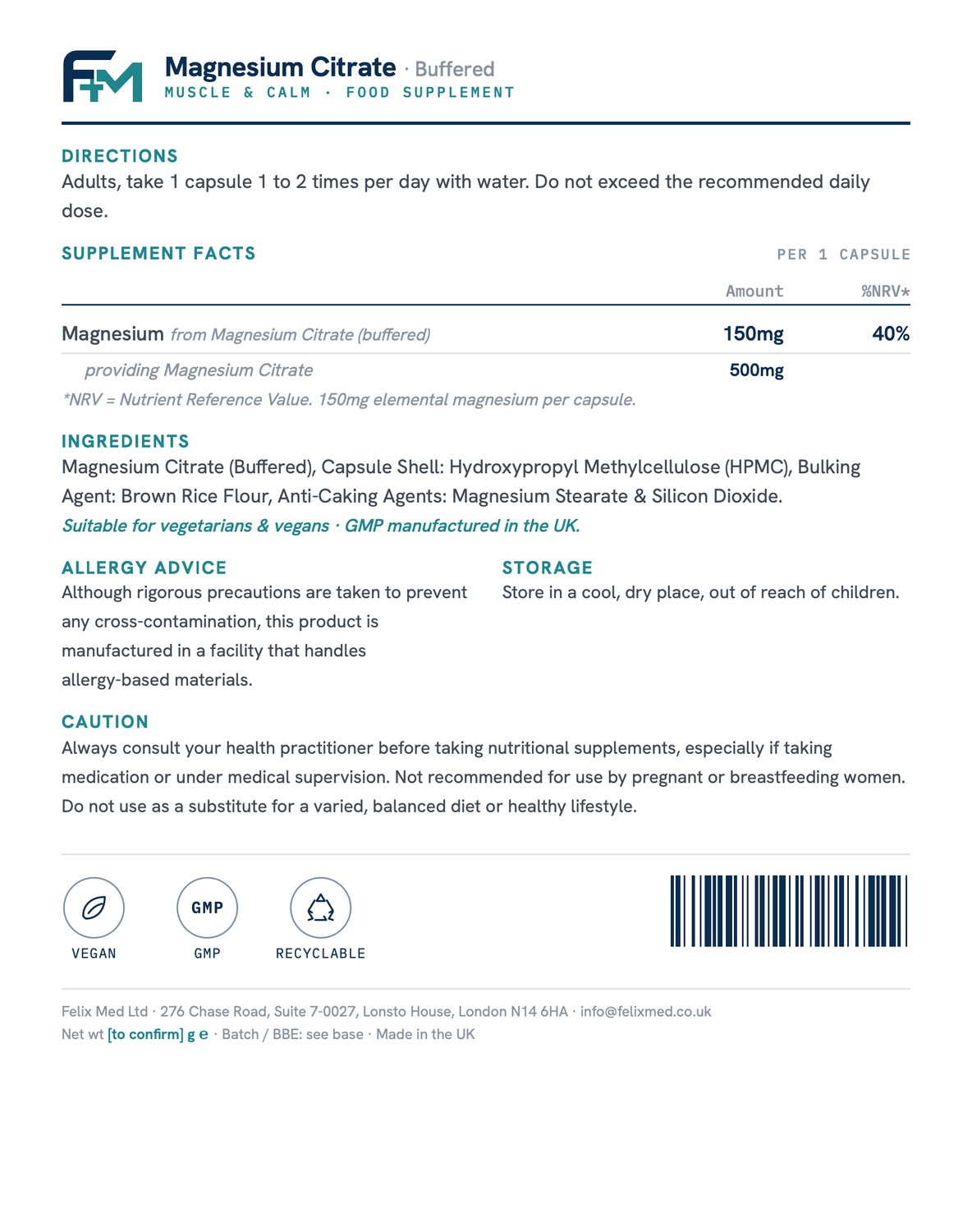 magnesium citrate 500mg 120 capsules magnesium citrate 500mg 120 capsules