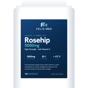 rosehip extract 5000mg & vitamin c 120 capsules